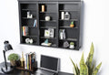 Black Wall Media Storage Rack C932104