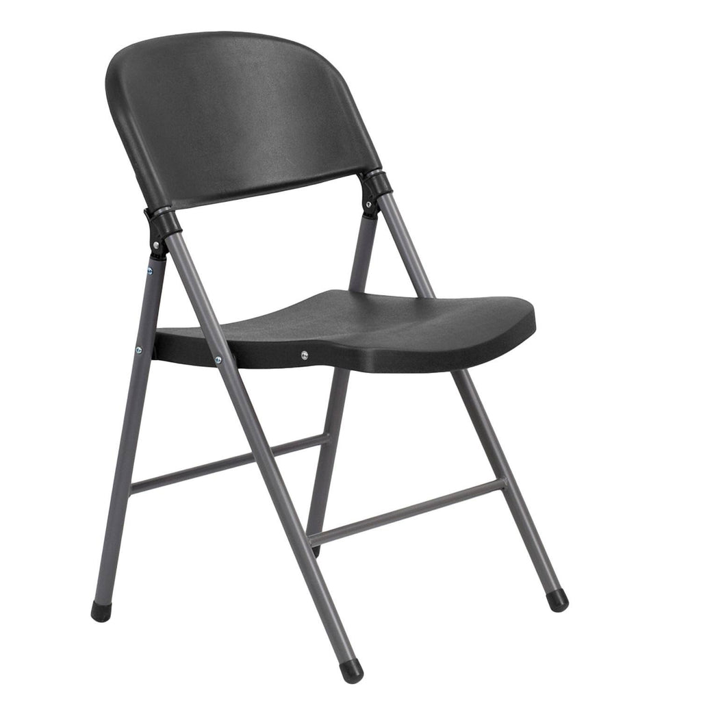 Black Plastic Folding Chair U445011