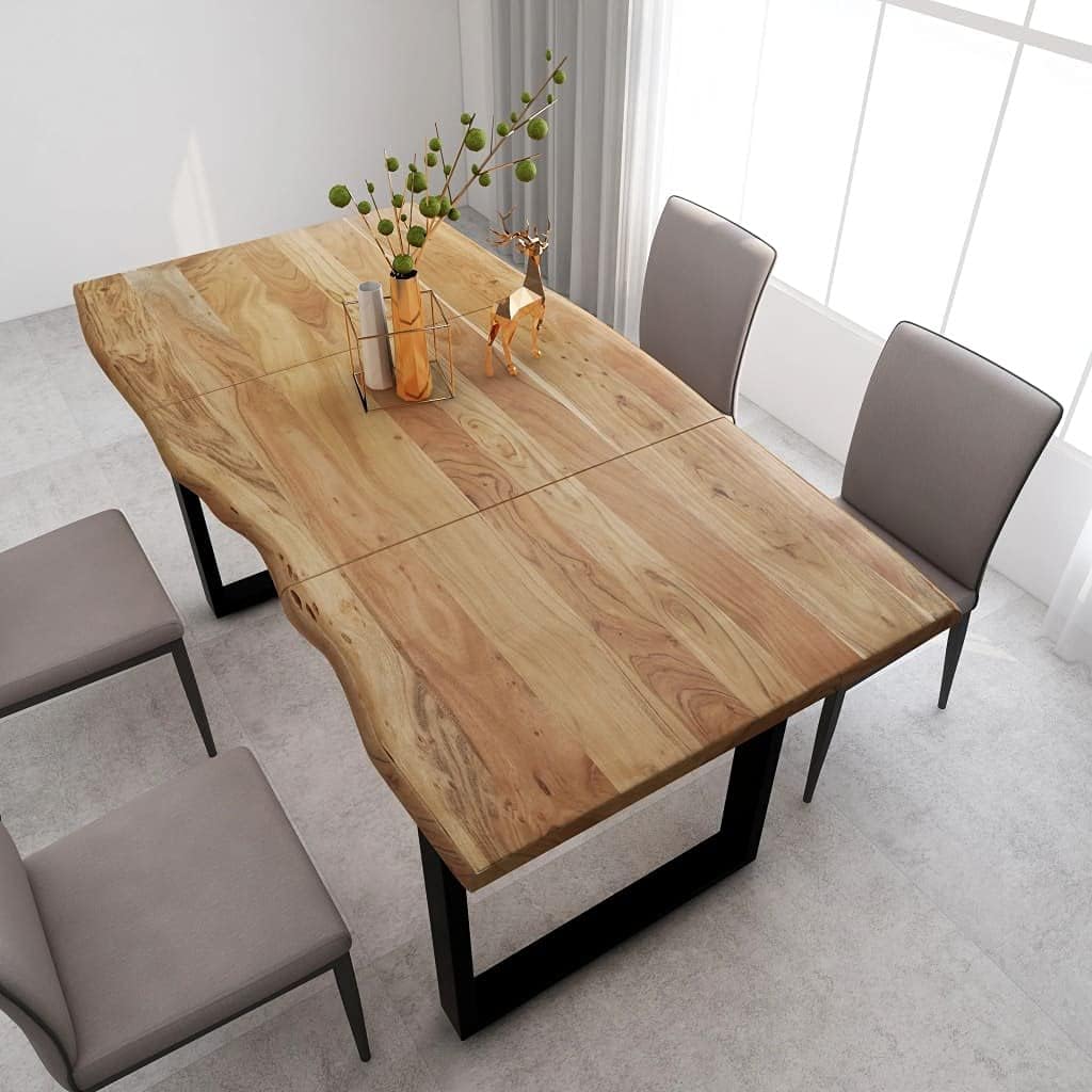 Solid Acacia Wood Dining Table H317053
