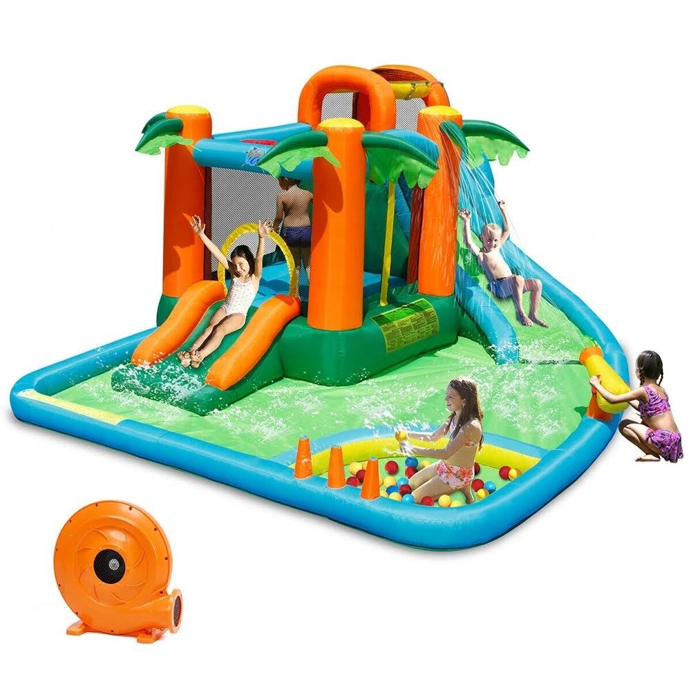 Inflatable Bounce House Kids Water Park Splash Play Center A345574