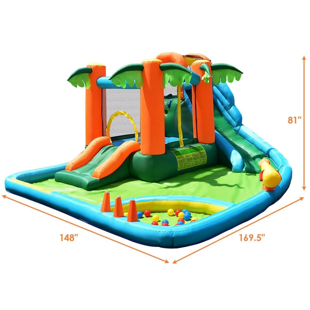 Inflatable Bounce House Kids Water Park Splash Play Center A345574