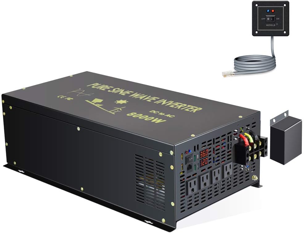 8000 Watt Pure Sine Wave Inverter 48V DC to 120V AC W2526