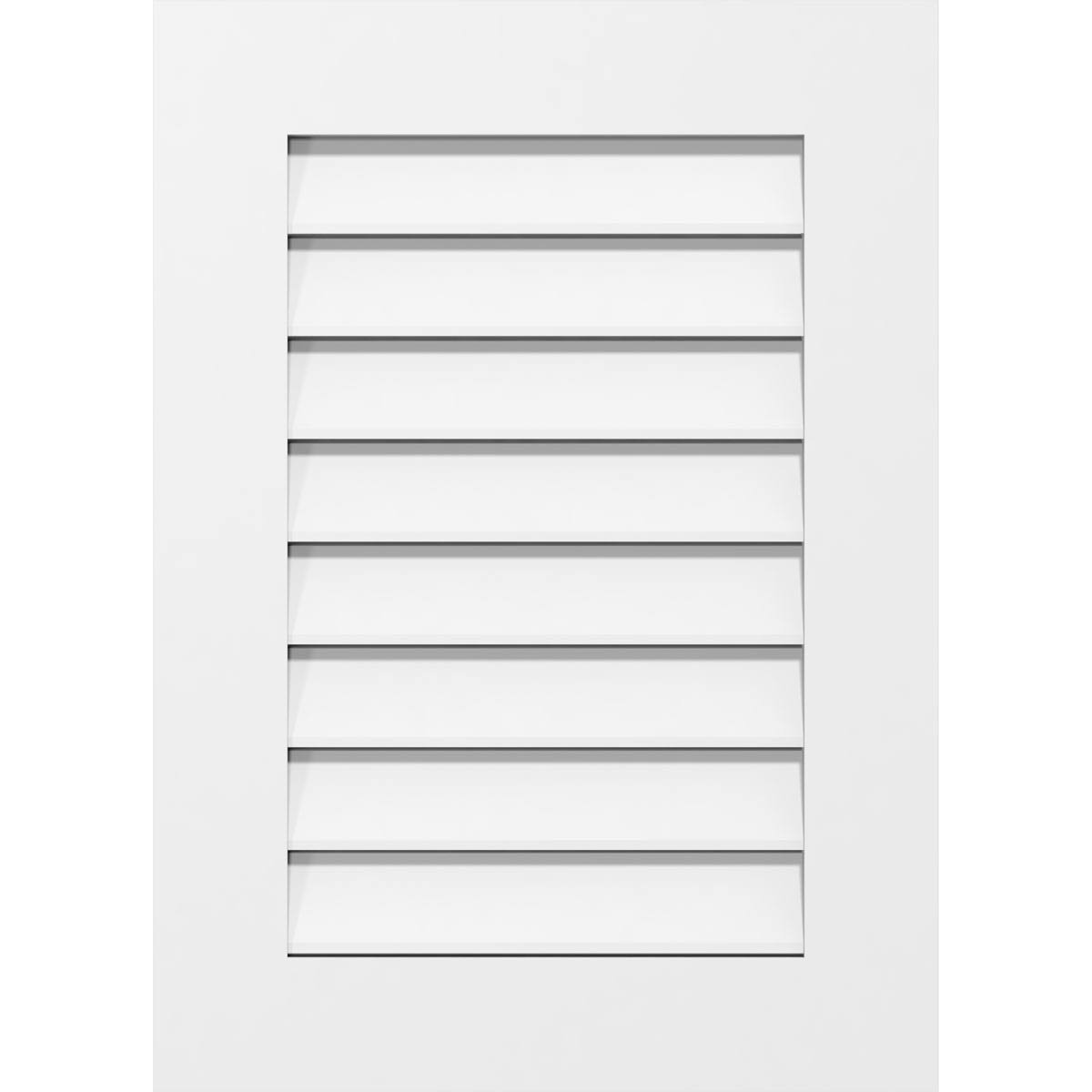 Vertical Surface Mount PVC Gable Vent W82774