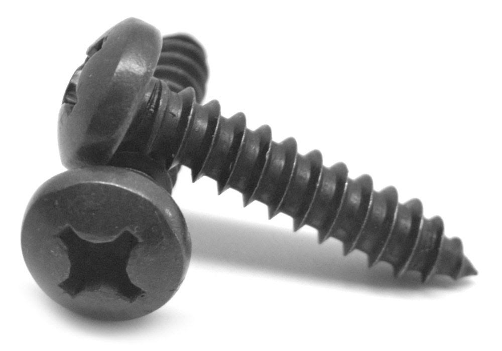 #6-20 x 5/8 Phillips Pan Head Sheet Metal Screw Black Oxide P763551