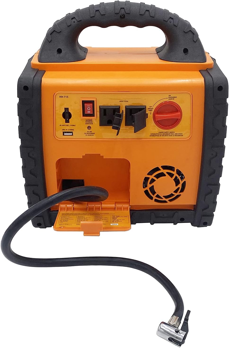 Portable Car Jump Starter 1400 Amp Power Station with AC Outlets 400W Q3441