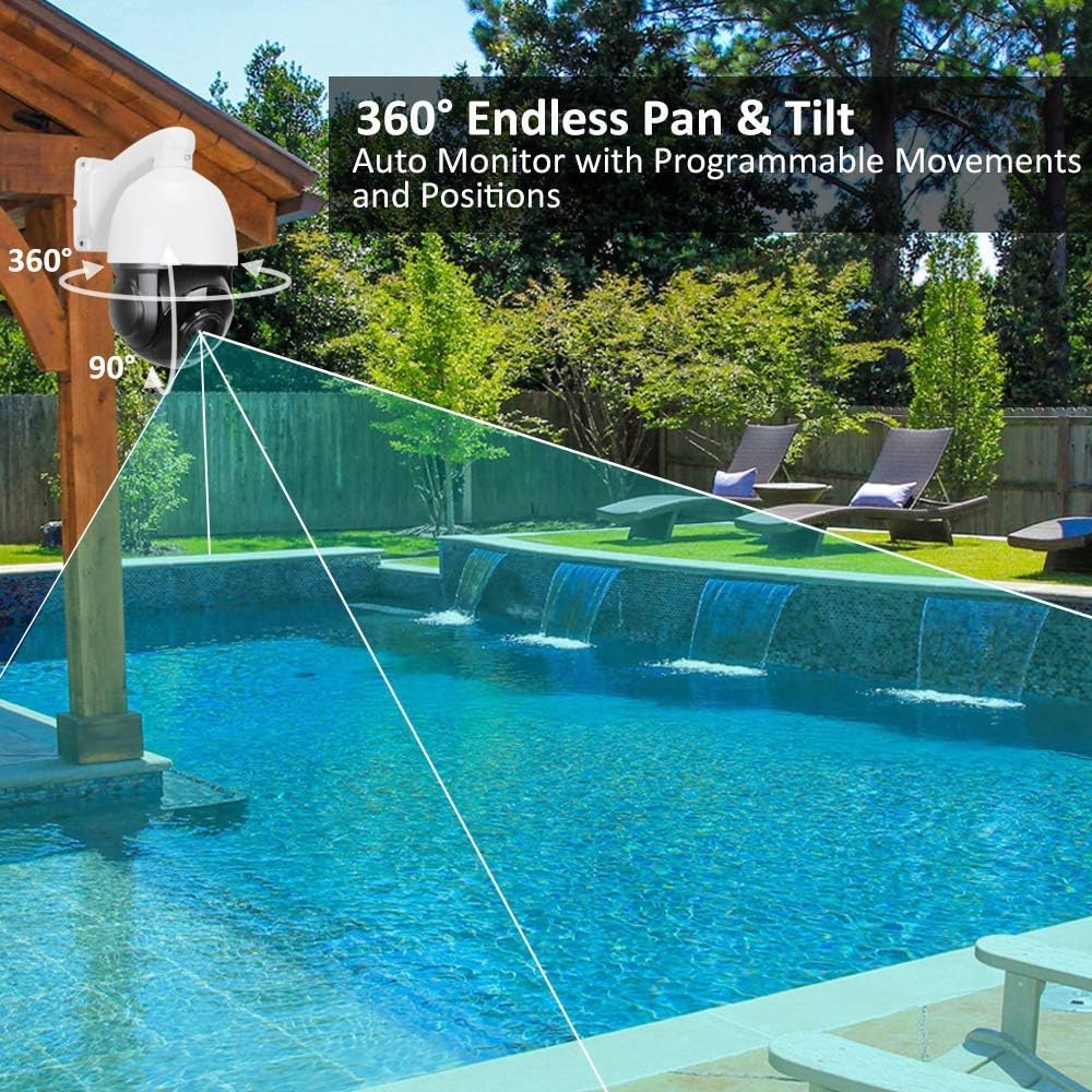 2MP Outdoor PTZ Security Camera 20X Optical Zoom T4319