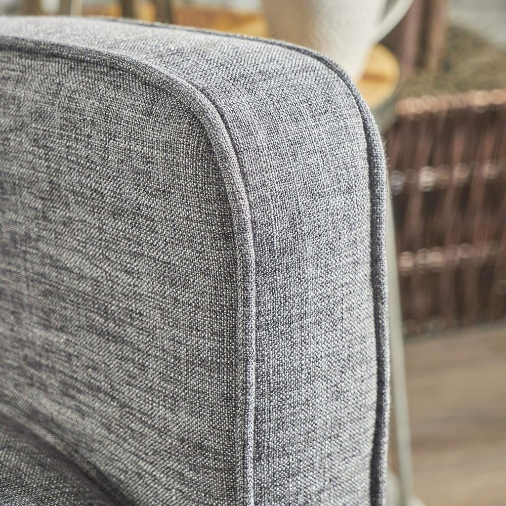 Grey Black Fabric Reclining Loveseat W4732