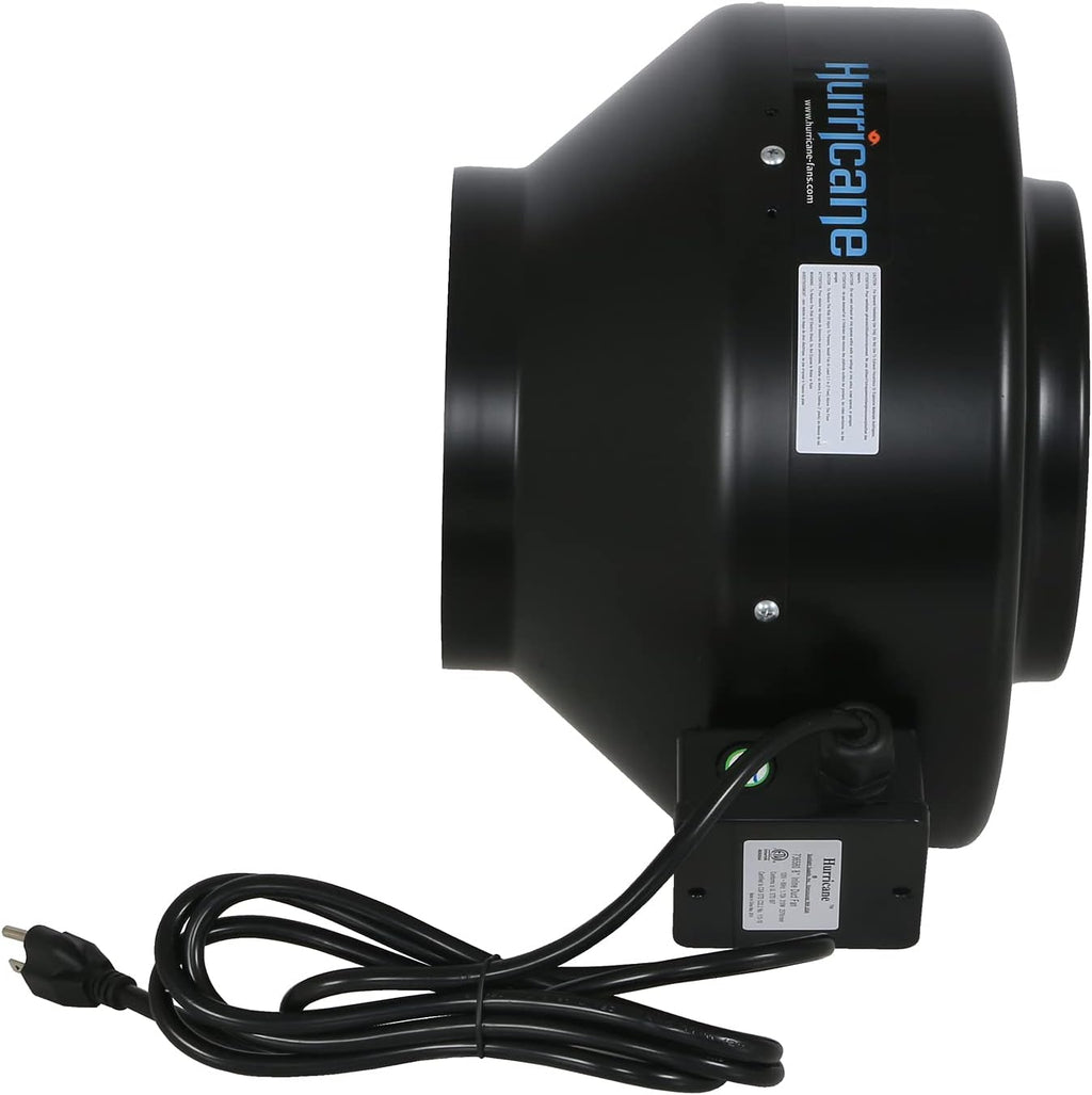 8 Inch Inline Fan 745 CFM Steel Housing Q589
