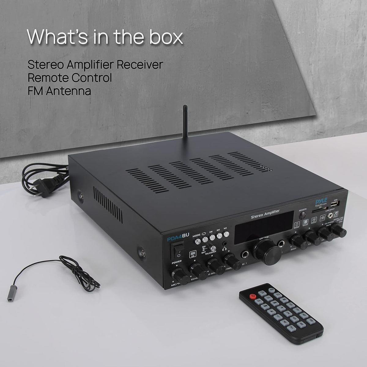 200 Watt Multi-Channel Wireless Bluetooth Home Stereo Amplifier T213