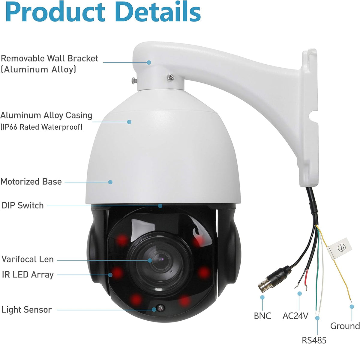 2MP Outdoor PTZ Security Camera 20X Optical Zoom T4319