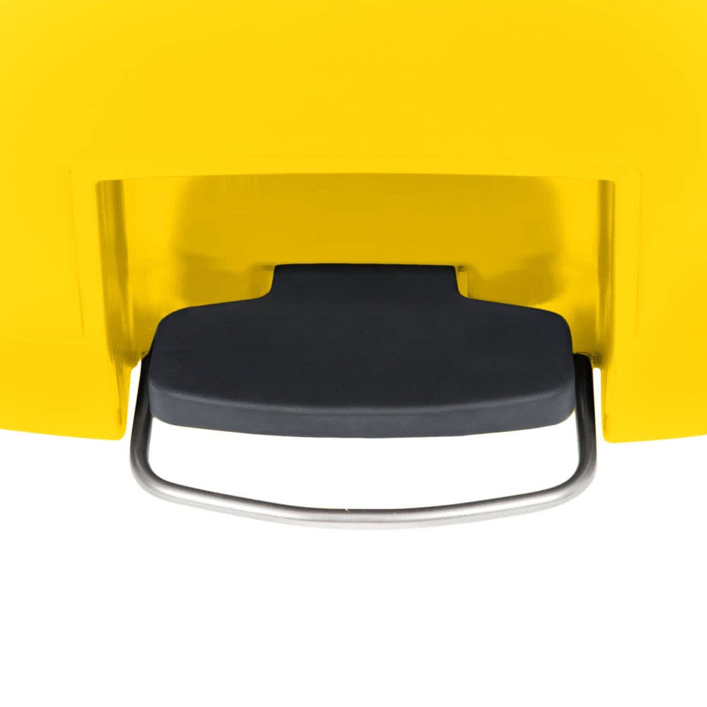 Yellow 18 Gallon Front Step-On Trash Can D93832