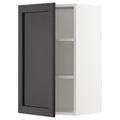Wall Cabinet, White Black Stained, 18x15x30 X3063