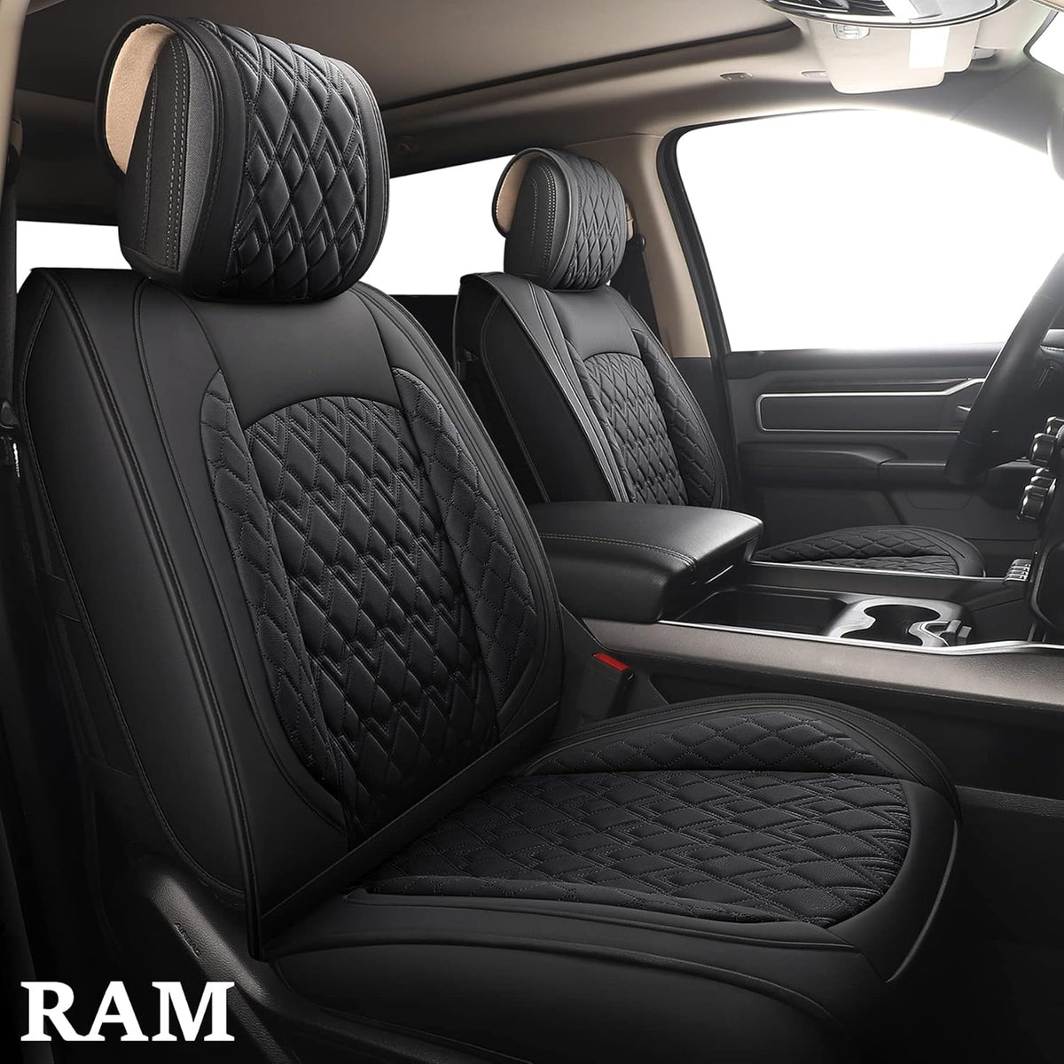 Waterproof Synthetic Leather Car Seat Covers Full Set X886