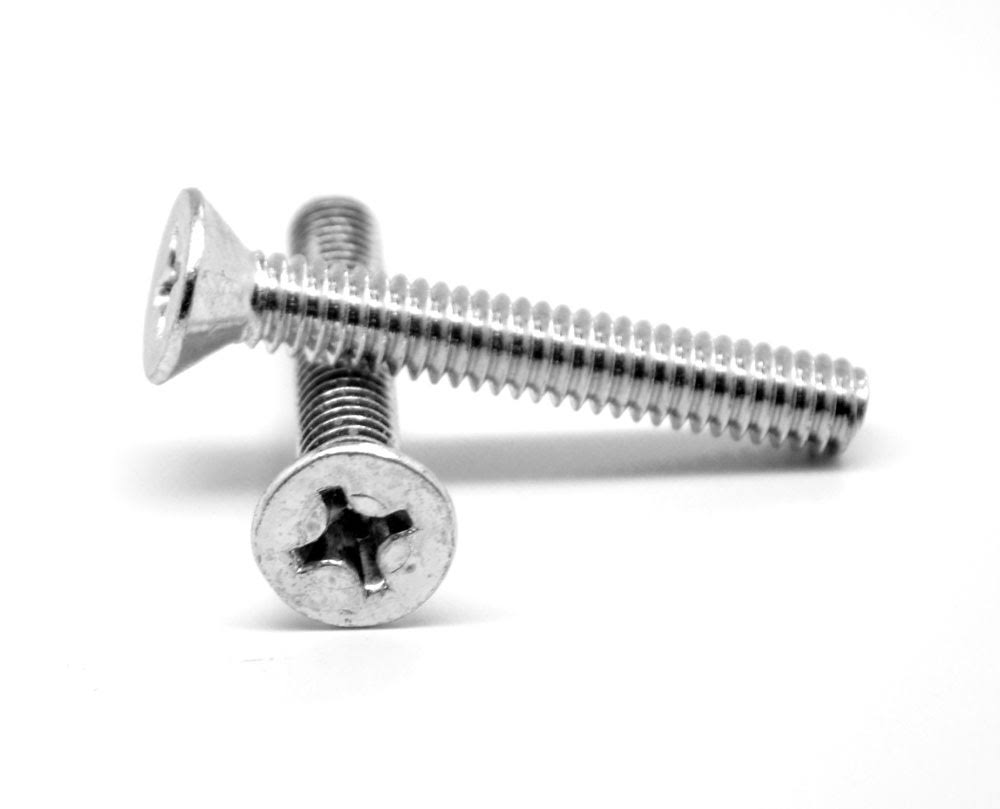 #10-24 x 1 Coarse Thread Phillips Flat Head Machine Screw O999693