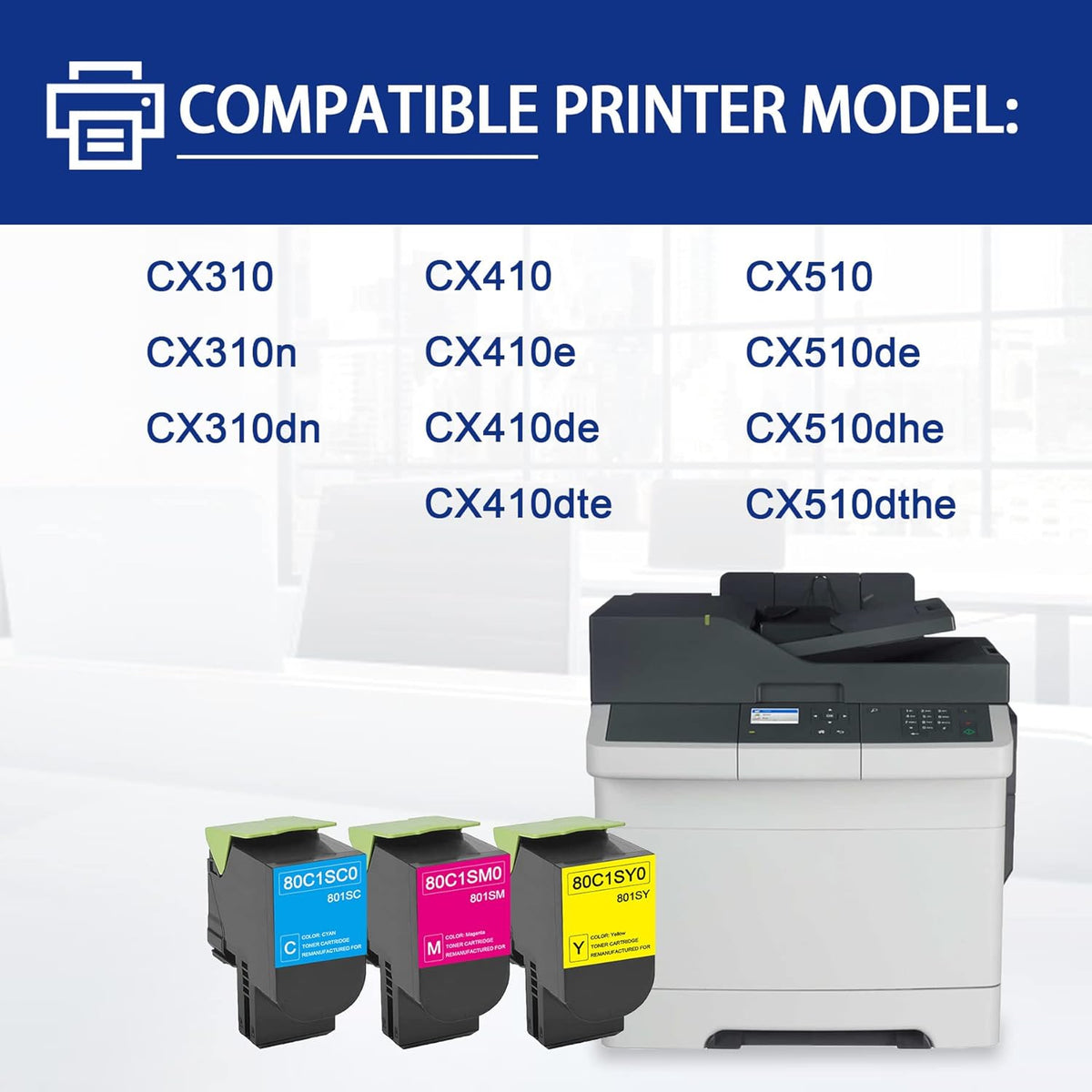 Compatible Magenta Toner Cartridge 2-Pack N517