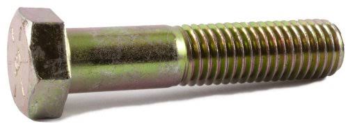 7/8-14 x 3 Grade 8 Hex Cap Screw Yellow Zinc Plated S607