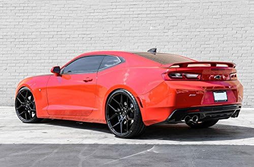 20 Inch Black Staggered Set of 4 Rims Q147120