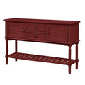 47'' Modern Console Table Sofa Table with 2 Drawers, 2 Cabinets and 1 Shelf K737584