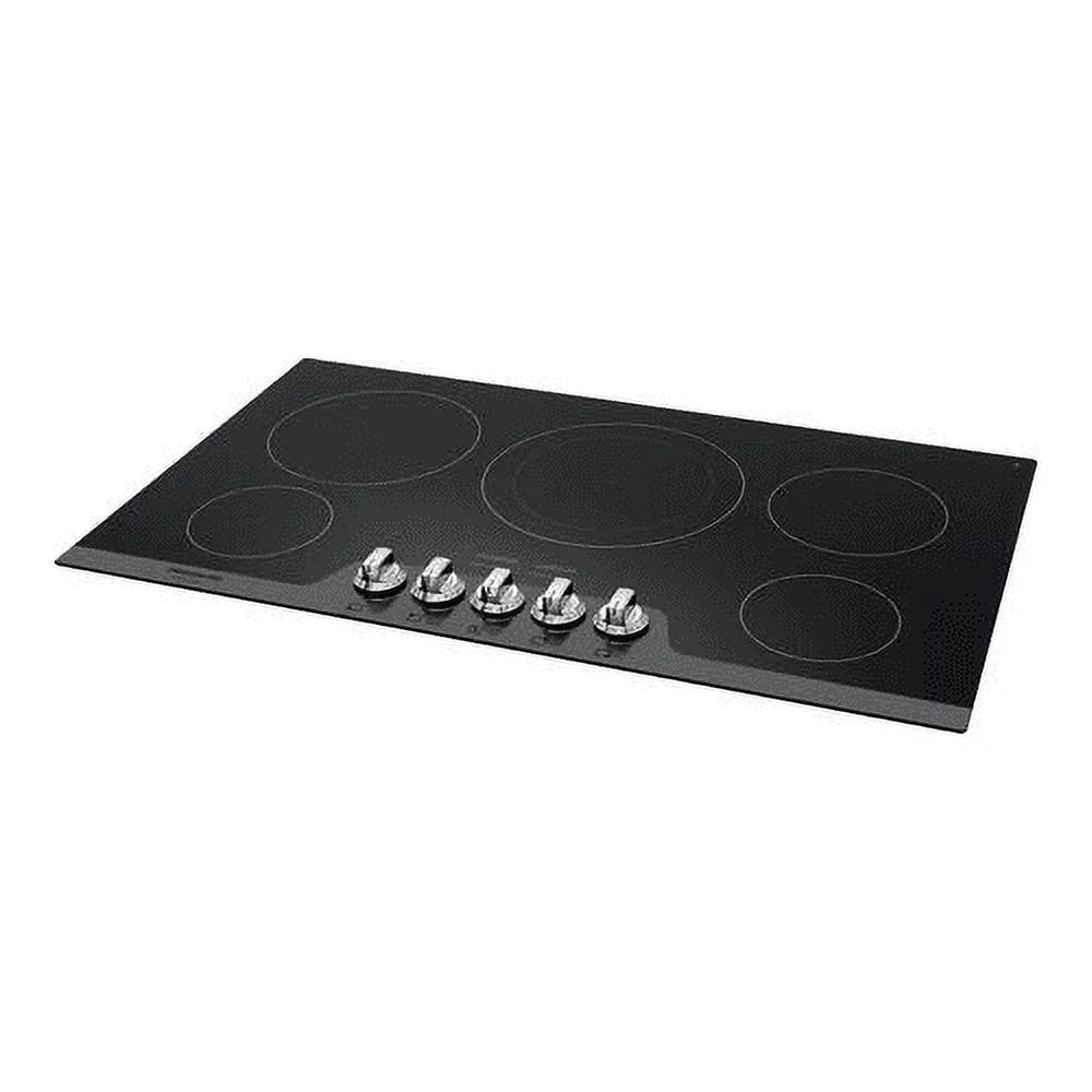36 Electric Cooktop with 5 Elements Ceramic Glass Stainless Steel M569