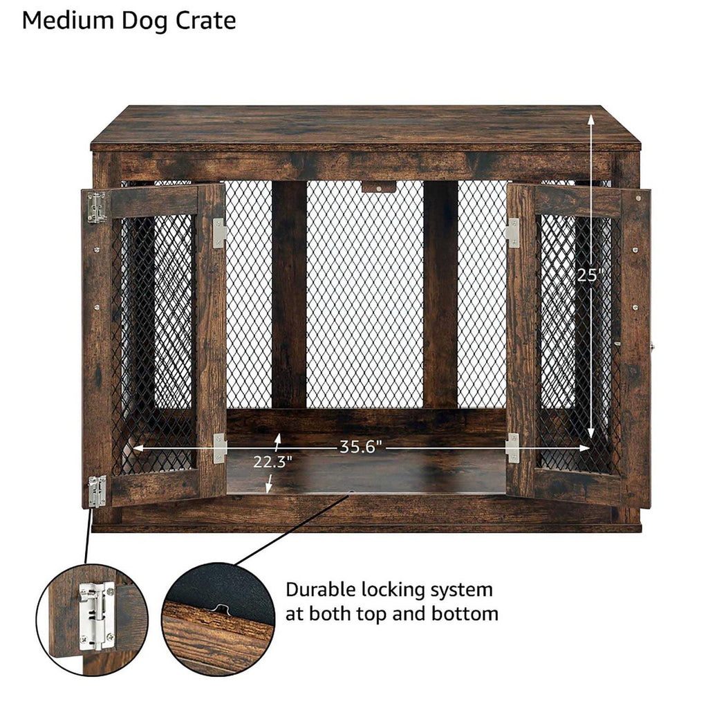 Furniture Style Dog Crate with Tray Y834971