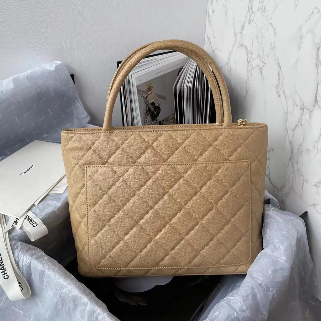 Beige Tote Shoulder Bag S8109