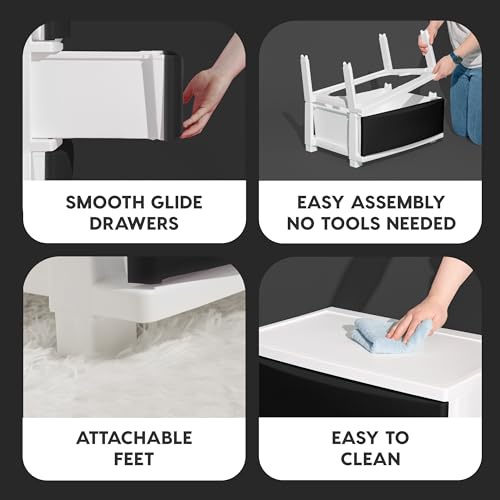 Plastic 4-Drawer Storage Organizer N62134
