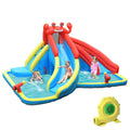 Inflatable Water Slide Bounce House Splash Pool with Blower N8546