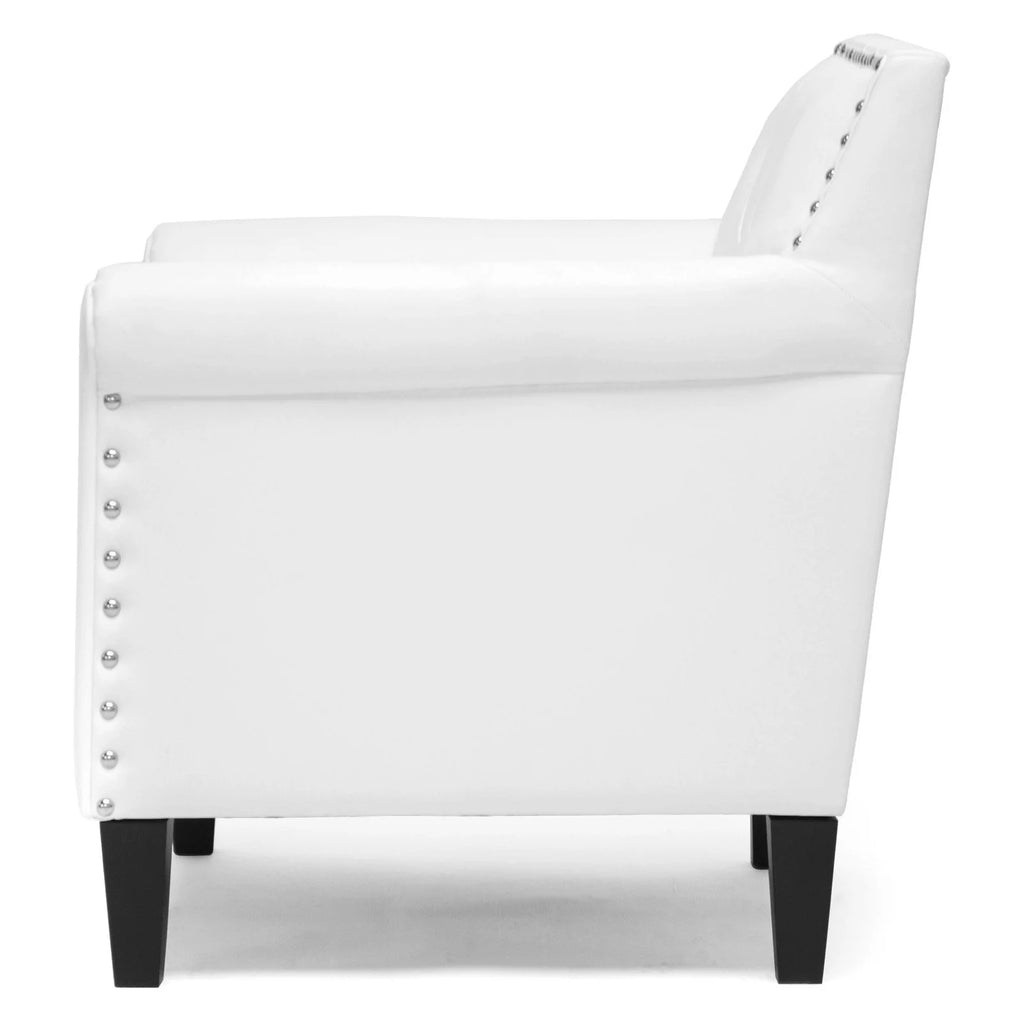 White Modern Arm Chair J578