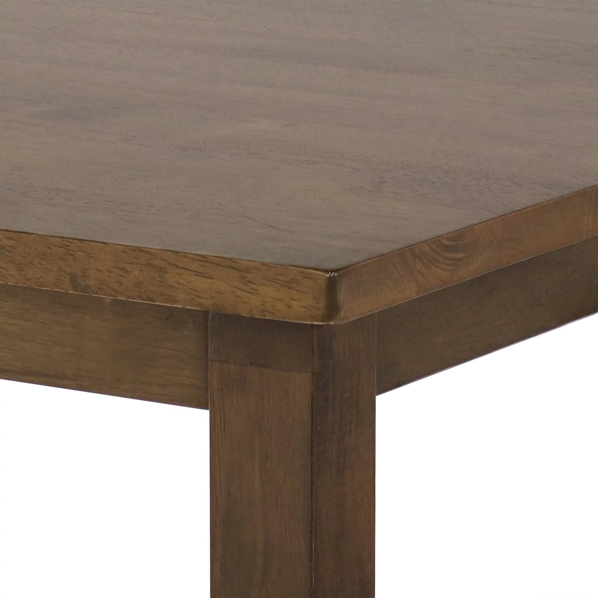 Counter-Height Wooden Dining Table Weathered Oak Finish J677