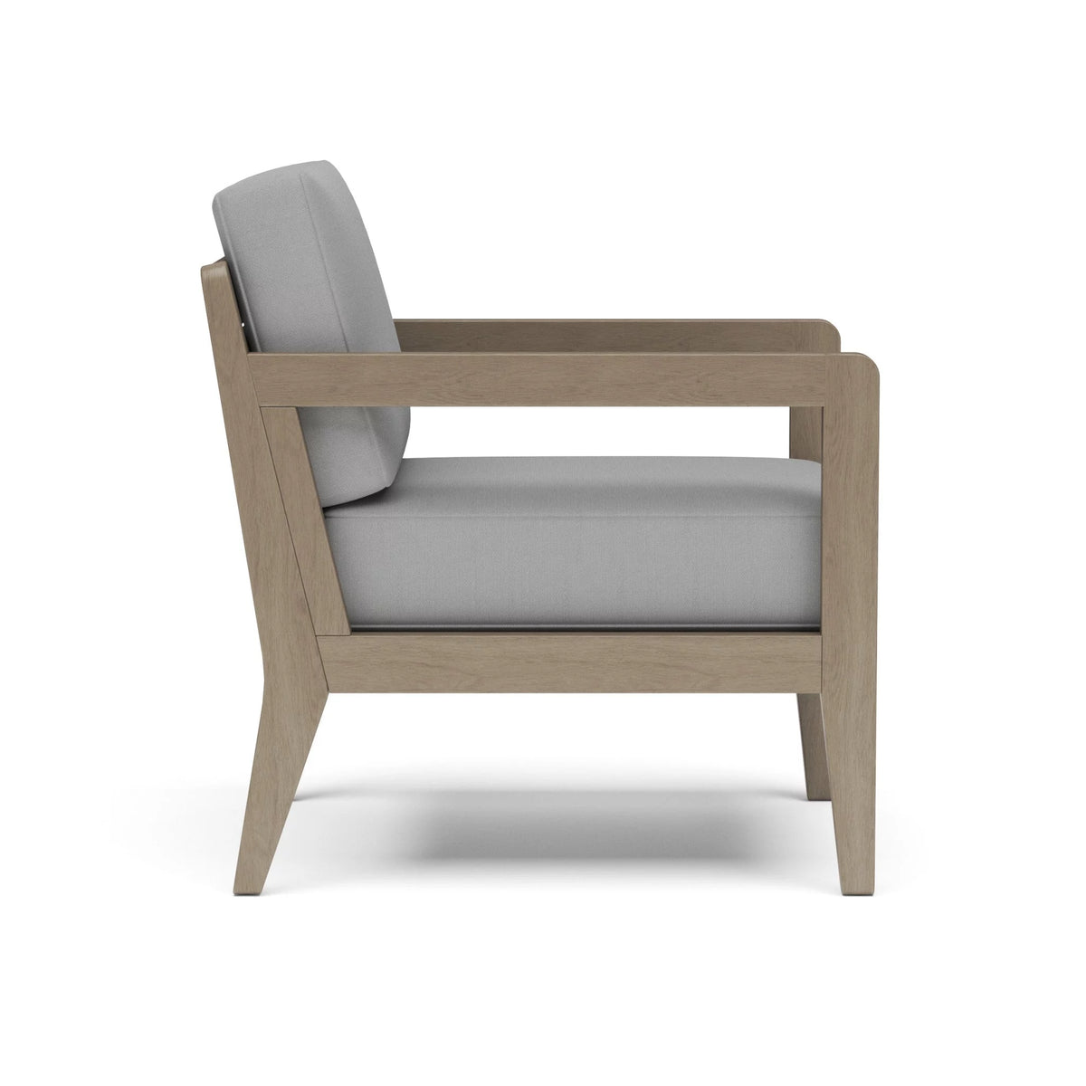 Gray Wood Outdoor Lounge Armchair B336549