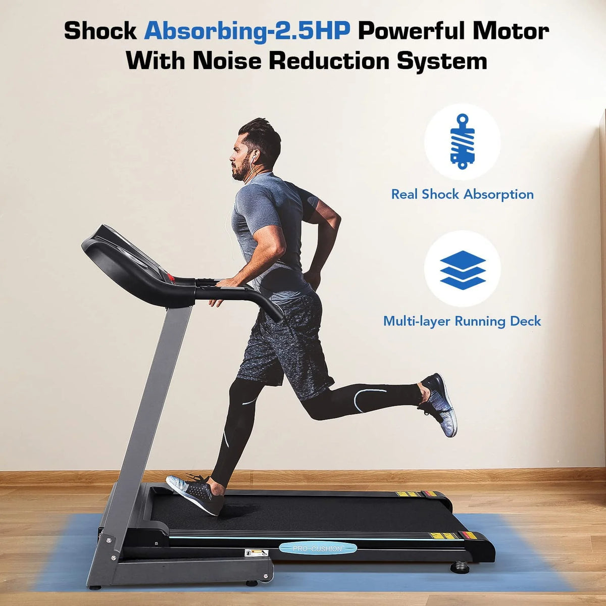 Folding Treadmill with 12-Level Automatic Incline G41945