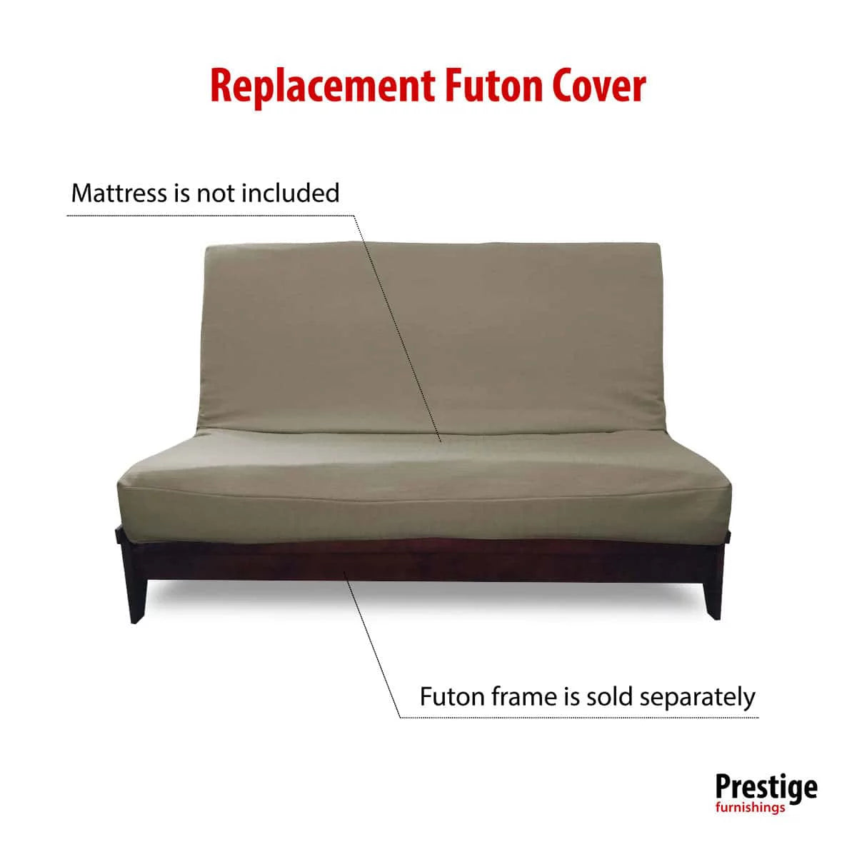 Polyester Futon Cover Queen Split Size O748884