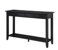 Black Console Table with Drawer U93408