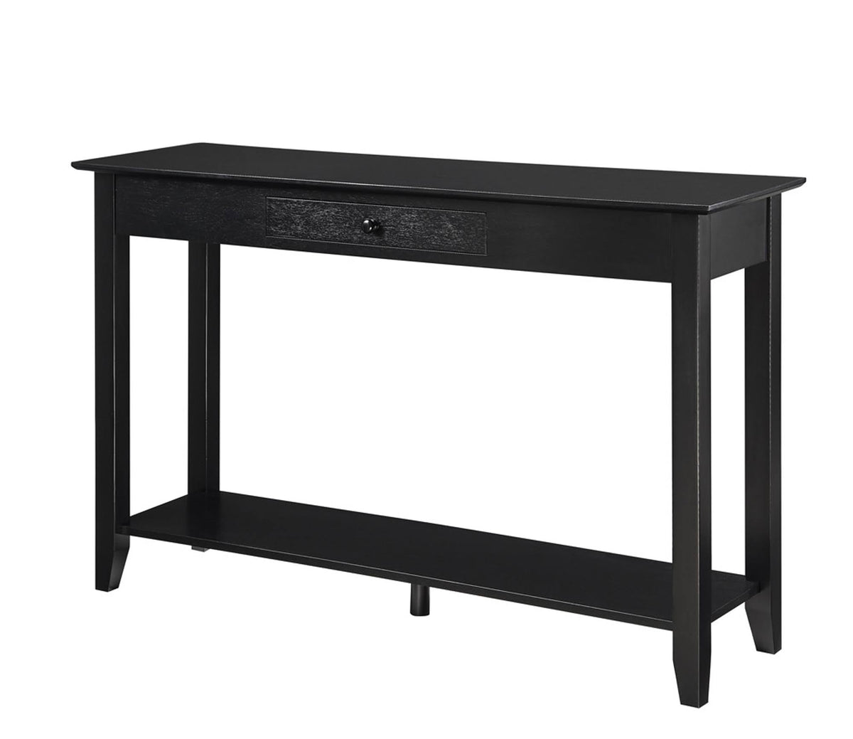 Black Console Table with Drawer U93408