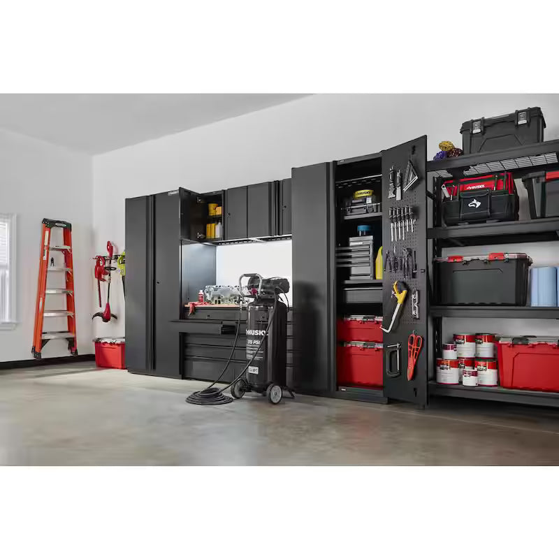 Heavy Duty Welded Steel Garage Storage System in Black U438