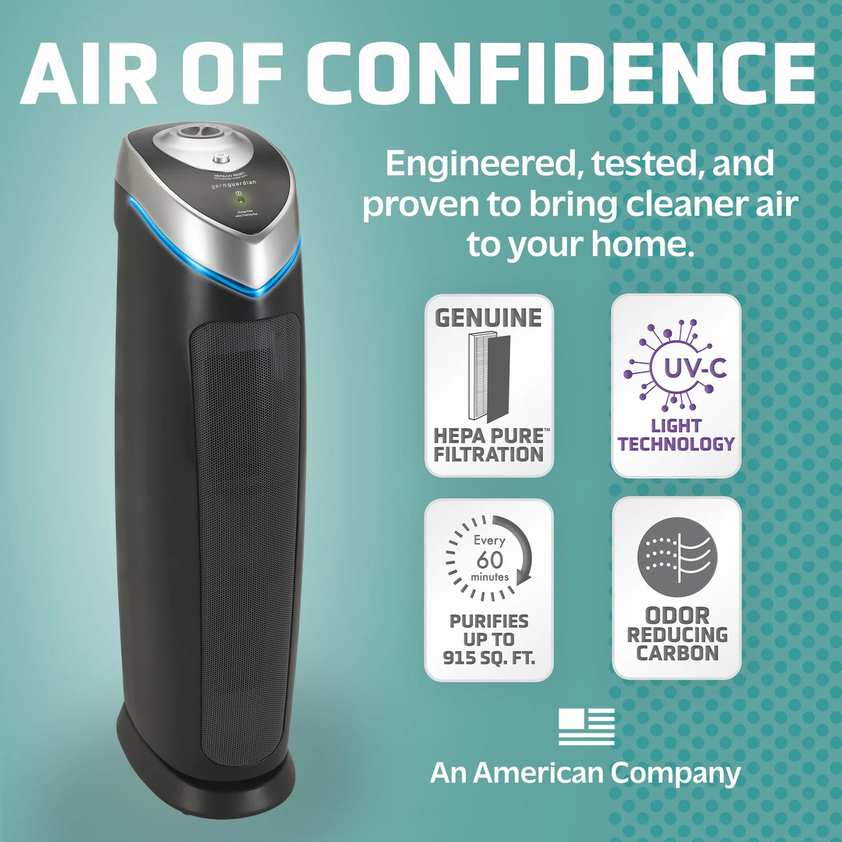Black HEPA Air Purifier R90468