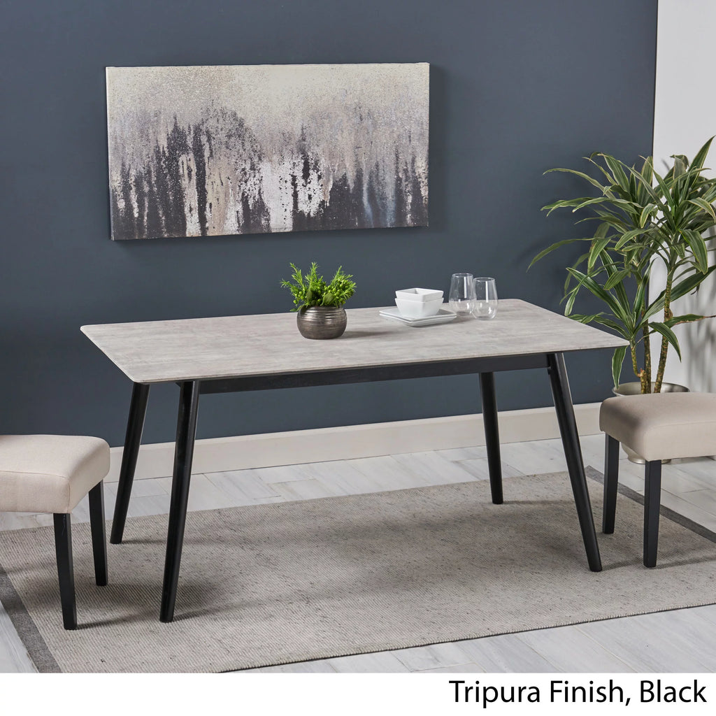 Gray Resin Rectangular Dining Table S55167