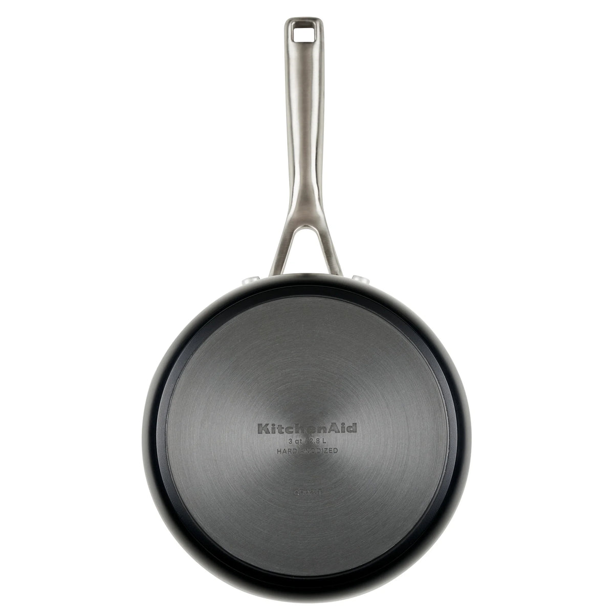 Hard Anodized Ceramic Nonstick Sauce Pan with Lid, 3qt, Matte Black I2808