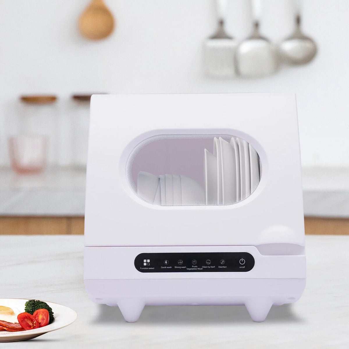 Portable Countertop Dishwasher 5 Washing Programs Mini Dishwashers Z655074