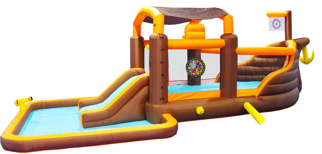 Inflatable Bounce Slide Water Park with Play Pool and Blower B50329