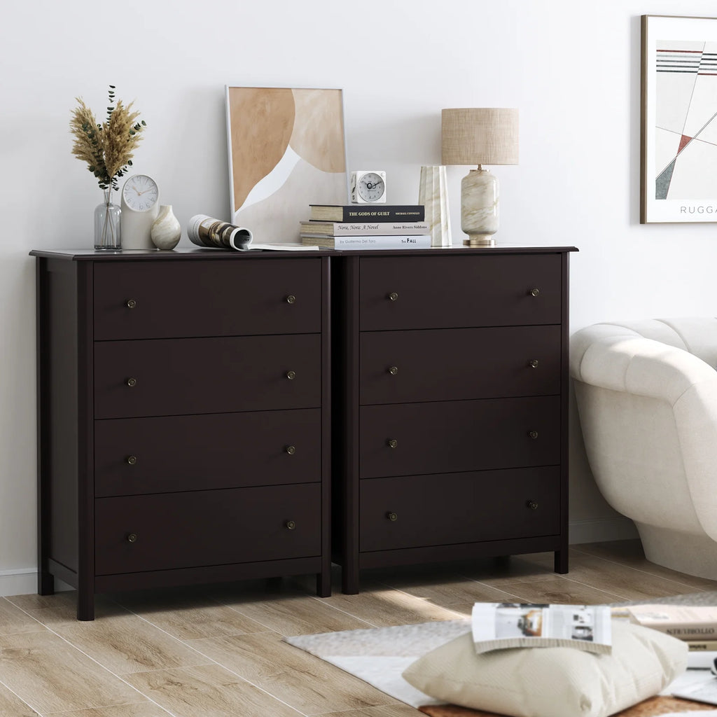 White 4 Drawer Dresser K423