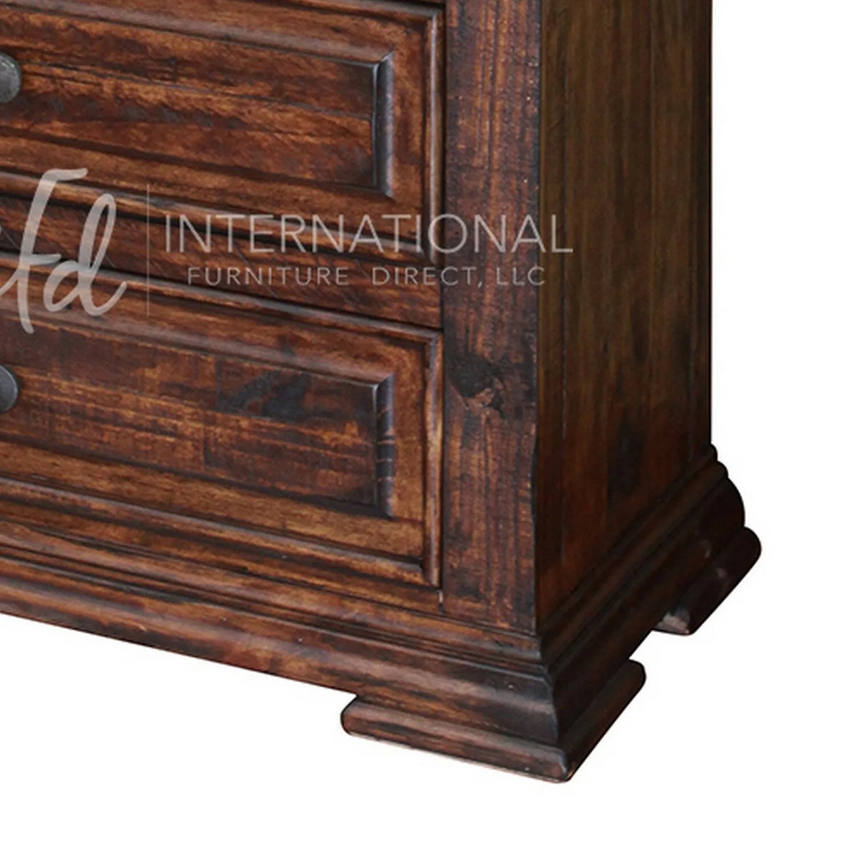 54 Inch Tall 5 Drawer Lacquered Pine Wood Dresser Chest X992720