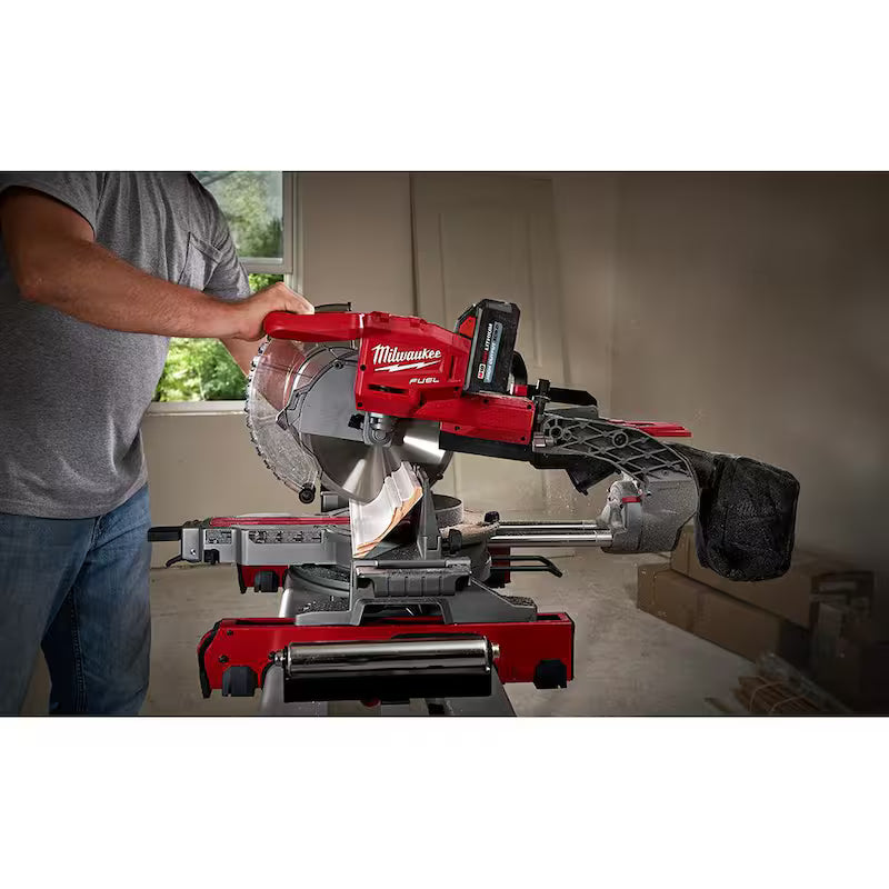 18V Cordless Dual Bevel Sliding Compound Miter Saw Kit with 8.0 Ah Battery Z297