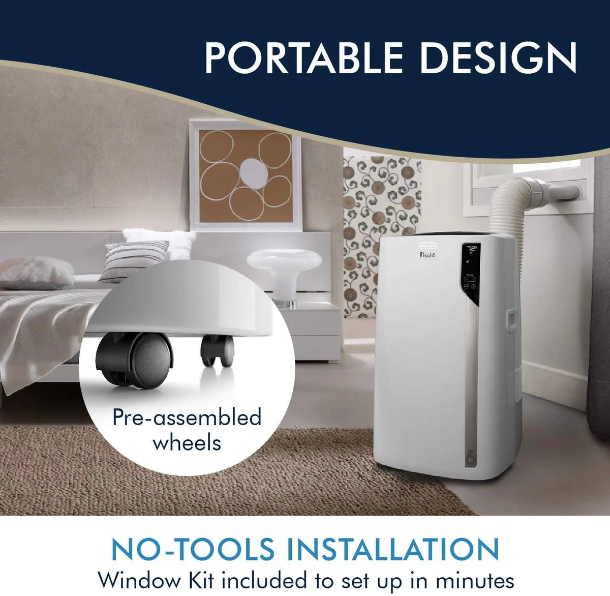 Portable Air Conditioner 12,500 BTU Heat Dehumidifier A5959