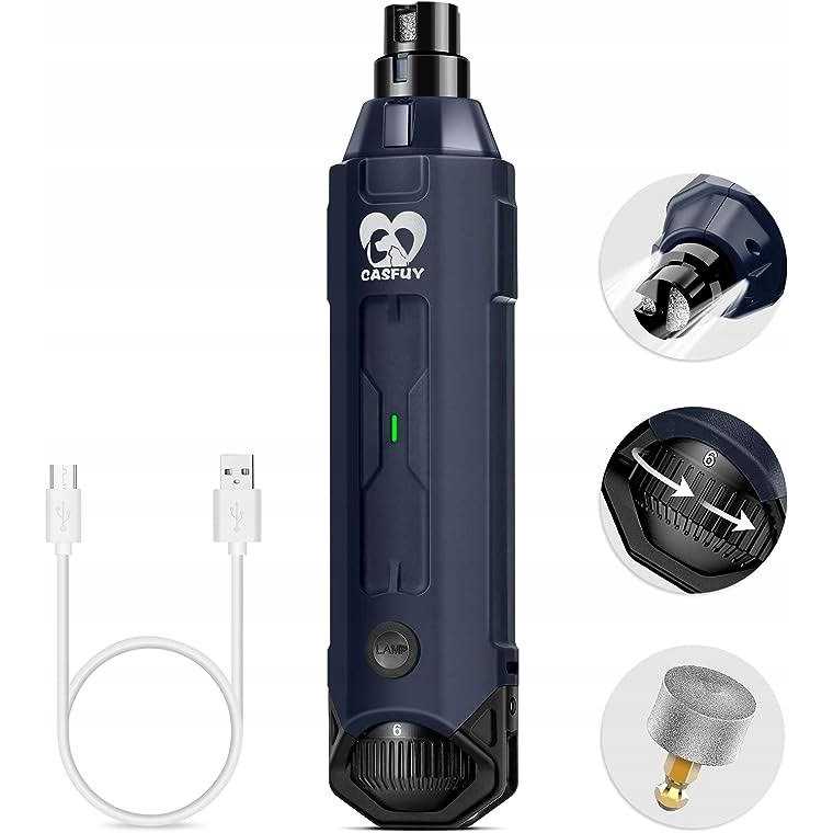 6-Speed Rechargeable Electric Dog Nail Grinder Q131