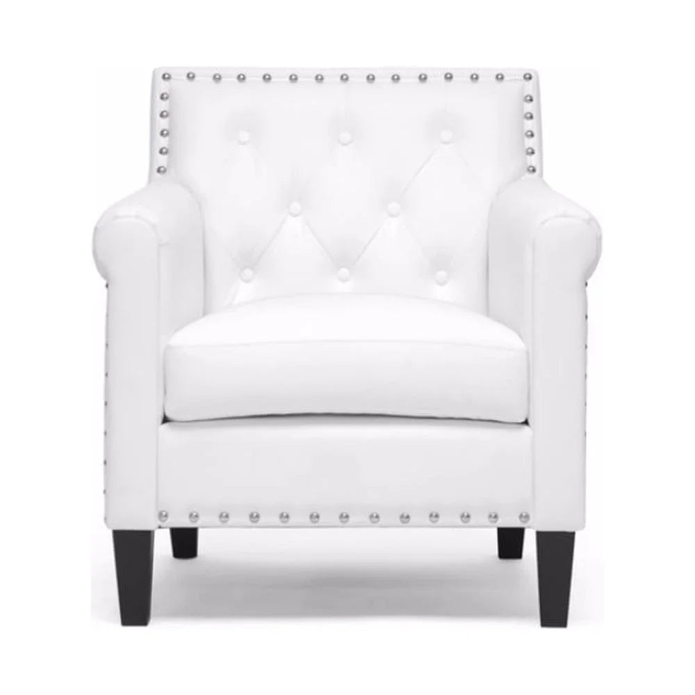 White Modern Arm Chair J578