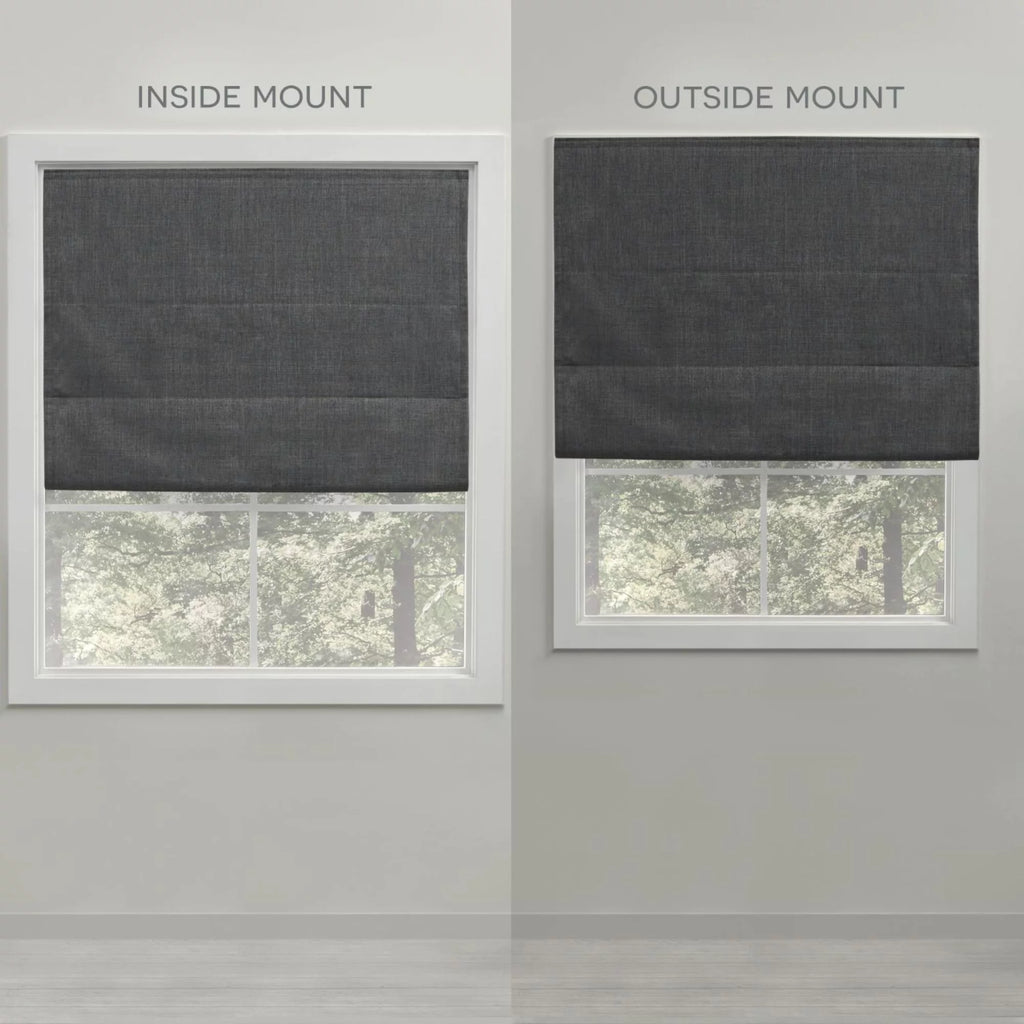 White Blackout Roman Shade N510
