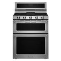 6.7 cu. ft. Double Oven Dual Fuel Gas Range with Convection Oven Stainless Steel P3160