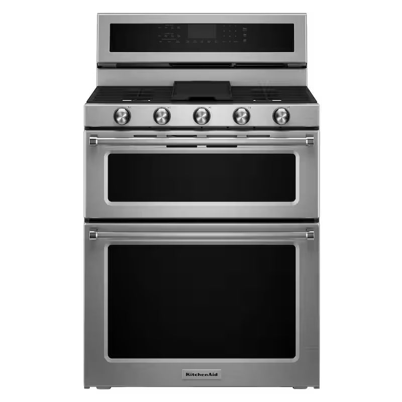 6.7 cu. ft. Double Oven Dual Fuel Gas Range with Convection Oven Stainless Steel P3160