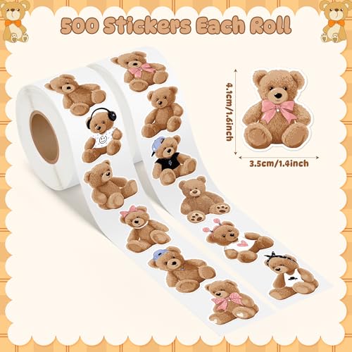 1000Pcs Green Christmas Tree Stickers E2265